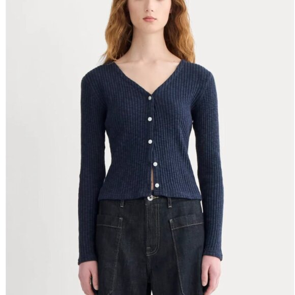 Everlane The Cozy Rib Cardigan  | xs - Picture 4 of 4